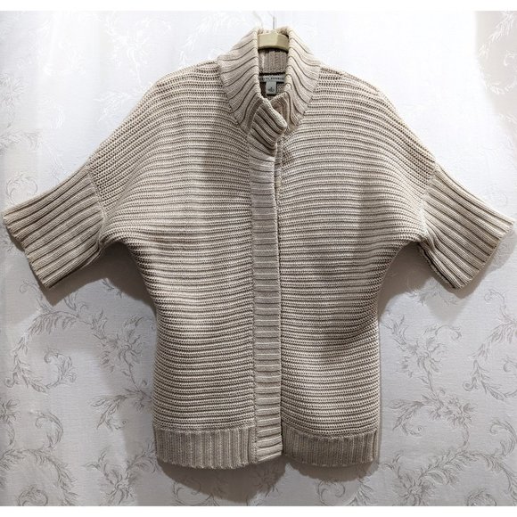 Banana Republic Sweaters - Pima Cotton Wool Heavy Rib Knit Dolman Sleeve Cardigan S Banana Republic Boho